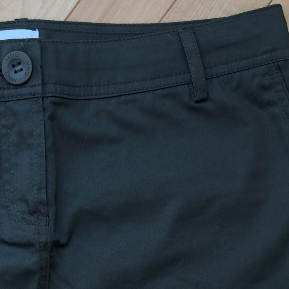NWOT MNG 100% Cotton Green Short Skirt| US 6 - Picture 3 of 11